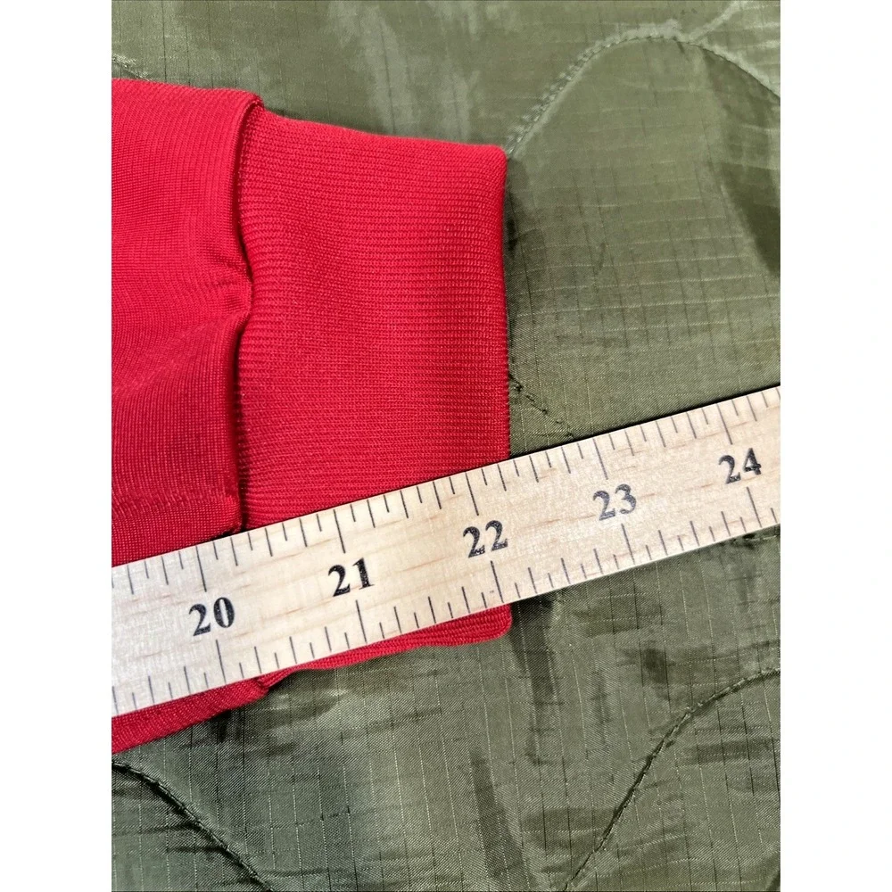 Adidas Men's Large Full Zip Volleyball‎ Warm Up Jacket D82934 3 Stripes Red